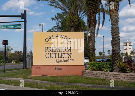 Orlando International Premium Outlets Mall a Orlando, Florida, Stati Uniti. Foto Stock