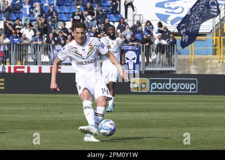 Brescia, Italia. 10th Apr, 2023. Francesco di Tacchio di Ternana Calcioduring Brescia FC vs Ternana Calcio, 32Â° Serie BKT 2022-23 partita allo stadio Mario Rigamonti di Brescia, il 10 aprile 2023. Credit: Independent Photo Agency/Alamy Live News Foto Stock