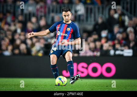 Barcellona, Spagna. 10th Apr, 2023. Eric Garcia (FC Barcelona) durante una partita la Liga Santander tra FC Barcelona e Girona FC a Spotify Camp Nou, a Barcellona, Spagna, il 10 aprile 2023. (Foto/Felipe Mondino) Credit: Live Media Publishing Group/Alamy Live News Foto Stock