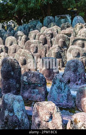 Jizo a Korin-in- il giardino anteriore dell'Hojo è stato ricreato da Kinsaku Nakane sulla base di vecchi documenti Foto Stock