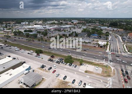 Port Charlotte, Florida, Olean e Revere. Aereo USA. Foto Stock
