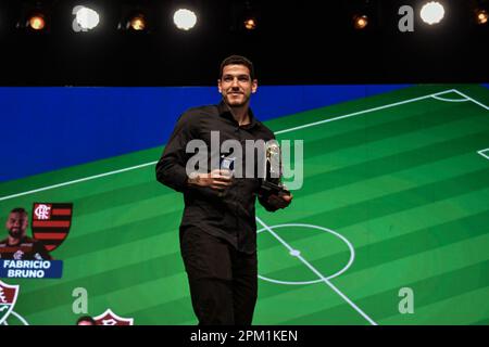 Rio de Janeiro, Brasile. 10th Apr, 2023. Nino Best Defender, in occasione dei Carioca Championship Awards 2023, tenutisi lunedì 10 aprile a barra da Tijuca, Rio de Janeiro./Sipa USA Credit: Sipa USA/Alamy Live News Foto Stock