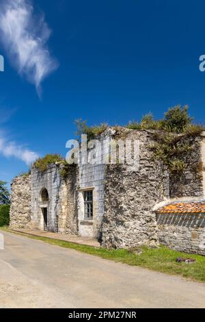 Abbaye de Lieu Dieu, Jard sur Mer, Pays de la Loire, Francia Foto Stock