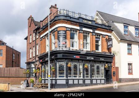 The Gate Inn, Mill Street, la città reale di Sutton Coldfield, West Midlands, Inghilterra, Regno Unito Foto Stock