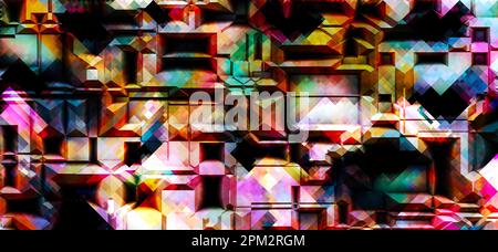 Abstract colorato modello geometrico Foto Stock
