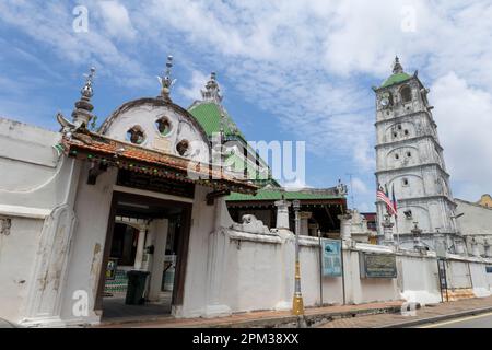 Moschea Kampung Kling a Malacca, Malacca, Malesia. Originariamente costruito nel 1748 Foto Stock