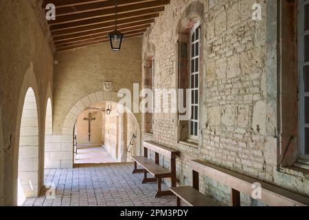 Francia, Gers, Boulaur, abbazia cistercense di San Marie, il chiostro del 17th ° secolo Foto Stock