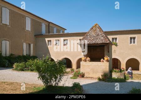 Francia, Gers, Boulaur, abbazia cistercense di San Marie, il chiostro del 17th ° secolo Foto Stock