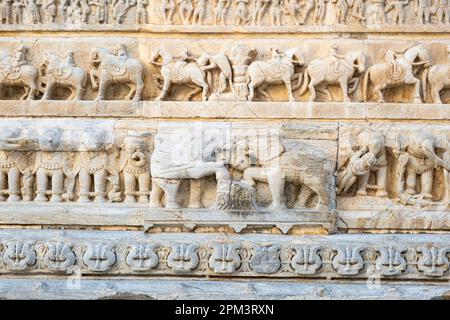 India, stato del Rajasthan, Udaipur, città vecchia, tempio di Jagdish Foto Stock