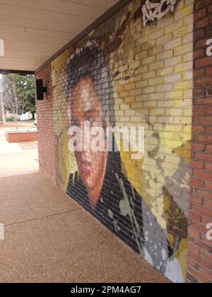 I punti di riferimento di Elvis Presley a Tupelo, Mississippi. Foto Stock