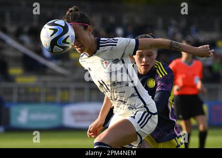 Roma, Italia. 11th Apr, 2023. Barbara Bonansea d'Italia Donne durante l'International friendly Match tra le donne d'Italia e la Colombia Donne allo Stadio tre Fontane il 11th aprile 2023 a Roma. Credit: Live Media Publishing Group/Alamy Live News Foto Stock