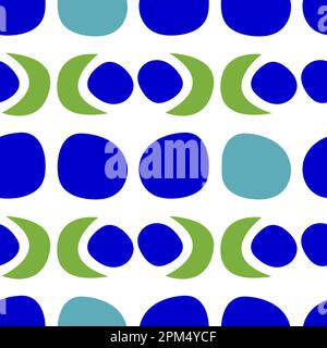 Modello senza cuciture con design astratto, forme geometriche. Illustrazione Vettoriale