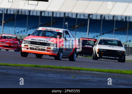 Guy Minshaw, Beau Parry, Toyota Corolla AE86, un'ora di corse per una griglia che unisce lo storico Touring Car Challenge, HTCC, il Tony Dron Trophy fo Foto Stock