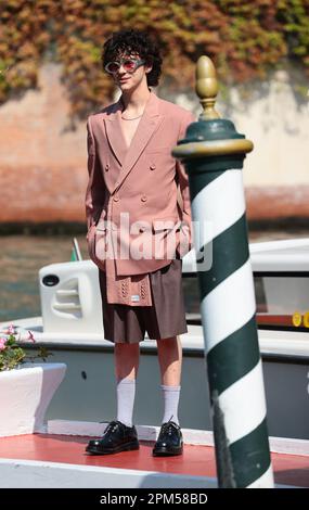 VENEZIA, ITALIA - 07 SETTEMBRE: Jack Dylan Grazer arriva all'Hotel Excelsior in occasione del 79th° Festival del Cinema di Venezia, il 07 settembre 2022 Foto Stock