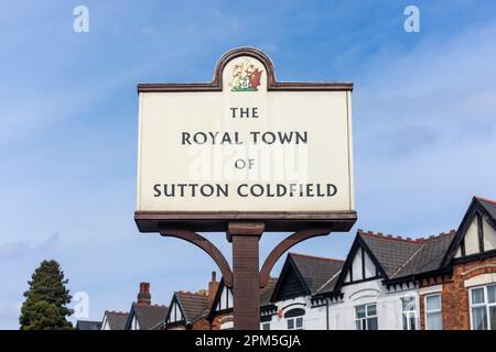 Sutton Coldfield, Boldmere Road, Boldmere, la città reale di Sutton Coldfield, West Midlands, Inghilterra, Regno Unito Foto Stock