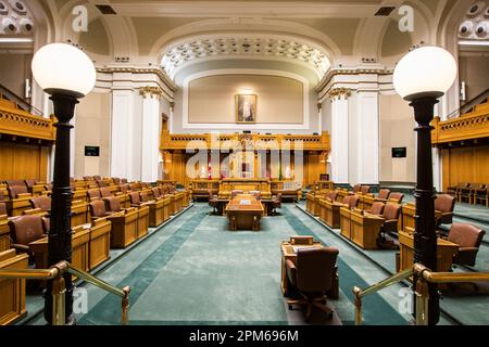 Assemblea legislativa presso l'edificio legislativo Saskatchewan di Regina, Saskatchewan, Canada Foto Stock