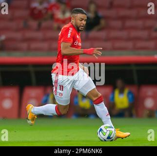 Porto Alegre, Brasile, 11th Apr, 2023. Wanderson di Internacional, durante la partita tra Internacional e CSA, per la Coppa del Brasile 2023, allo Stadio Beira-Rio, a Porto Alegre il 11 aprile. Foto: Max Peixoto/DiaEsportivo/Alamy Live News Foto Stock