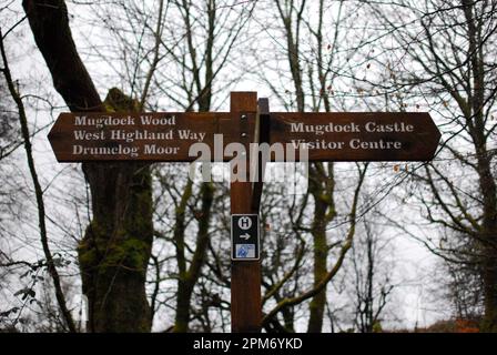 Mugdock Park, vicino a Milngavie, Scozia Foto Stock