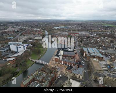 Bedford Bedfordshire UK Drone, Aerial, Foto Stock