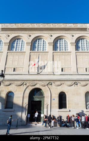 Parigi, Francia, Bibliotheque Sainte Genevieve che è una biblioteca pubblica e universitaria situata a 10, Place du Panthéon Foto Stock