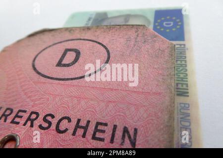 Führerschein / Umtausch / patente di guida Foto Stock