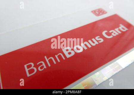 Bahn Card / Bahn Bonus Card / DB Foto Stock