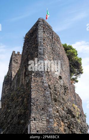 Italia, Sicilia, provincia di Catane, Aci Castello, il castello normanno Foto Stock