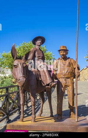Spagna, Isole Canarie, Fuerteventura, Betancuria, piccola città fondata nel 1404 dal conquistatore normanno Jean de Béthencourt e capitale di Fuerteventura fino al 1834 Foto Stock
