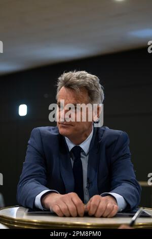 Marsiglia, Francia. 07th Apr, 2023. Fabien Roussel visto prima dell'apertura ufficiale del Congresso del 39th. Il 39th° Congresso del Partito Comunista Francese (PCF) si svolge a Marsiglia dal 7 al 10 aprile 2023. Riconquista Fabien Roussel come suo leader. (Foto di Laurent Coust/SOPA Images/Sipa USA) Credit: Sipa USA/Alamy Live News Foto Stock