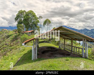 Tierradentro sito archeologico e le tombe coperte di Alto de Aguacate Foto Stock