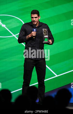 Rio, Brasile - 10 aprile 2023, miglior difensore Nino durante la cerimonia di premiazione del Campionato Carioca 2023 Foto Stock
