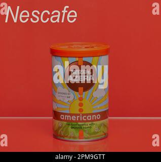 Mansfield, Nottingham, Regno Unito: Immagine del prodotto Studio del caffè istantaneo Nescafe Azera Amercano. Foto Stock