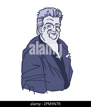 Ritratto del matematico francese René Thom (1923-2002) Foto Stock