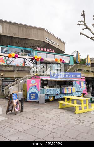 Ristorante Wahaca e cibo messicano di strada al Southbank Centre, Waterloo, Londra, SE1, Inghilterra, REGNO UNITO Foto Stock