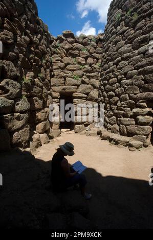 Nuraghe Arrubiu, Orroli, Ogliastra, Sardegna. E' il più imponente complesso monumento megalitico fra tutti questi presenti nell'Isola e fra i più impo Foto Stock