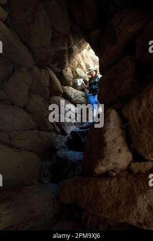 Nuraghe Arrubiu, Orroli, Ogliastra, Sardegna. E' il più imponente complesso monumento megalitico fra tutti questi presenti nell'Isola e fra i più impo Foto Stock