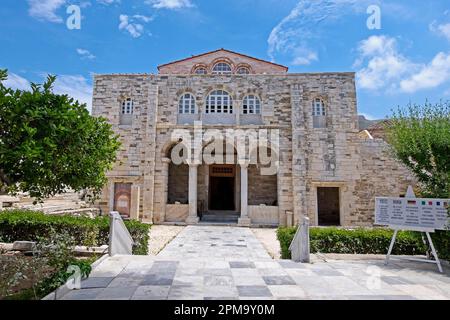 Panagia Ekatontapyliani ("Madonna con le cento porte") (anche Katapoliani) complesso di chiesa bizantina, Parikia, Isola di Paros, Cicladi, Cicladi Foto Stock