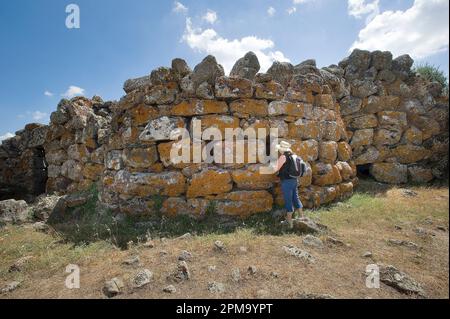 Nuraghe Arrubiu, Orroli, Ogliastra, Sardegna. E' il più imponente complesso monumento megalitico fra tutti questi presenti nell'Isola e fra i più impo Foto Stock