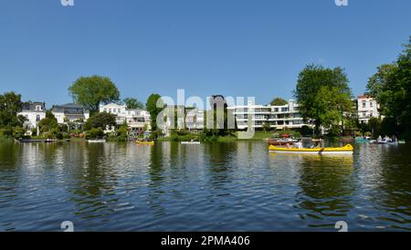 Rondeelteich, Amburgo, Germania Foto Stock