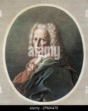 Ritratto di Scipione Maffei (1675-1755), scrittore italiano Foto Stock