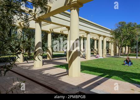 Valencia, Turia-Park, Gestaltung von Ricardo Bofill // Valencia, Giardini Turia, Design di Ricardo Bofill Foto Stock