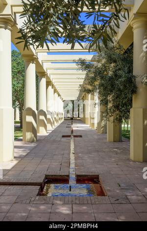 Valencia, Turia-Park, Gestaltung von Ricardo Bofill // Valencia, Giardini Turia, Design di Ricardo Bofill Foto Stock