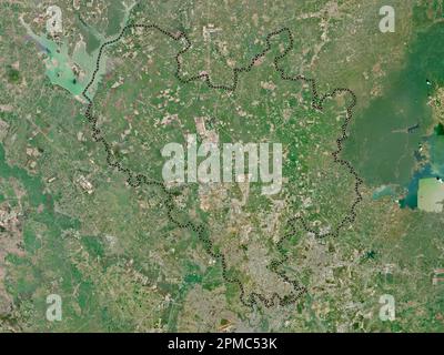 Binh Duong, provincia del Vietnam. Mappa satellitare ad alta risoluzione Foto Stock