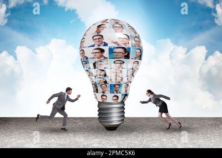 Persone nel concetto di idea e diversità Foto Stock