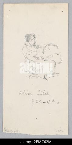 Disegno, Alice Little; Robert Frederick Blum (americano, 1857–1903); USA; pastello a pastello su carta a volata; 8,9 x 17,8 cm (3 1/2") x 7 poll.) Foto Stock