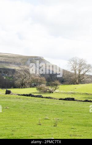 Immagini paesaggistiche catturate vicino al villaggio di Aysgarth, situato nel nord dello Yorkshire Inghilterra Foto Stock