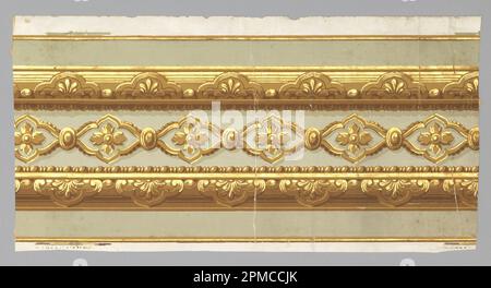 Confine (Francia); stampato a blocchi; totale: 29 x 58 cm (11 7/16 x 22 13/16 pollici) Foto Stock