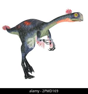 Gigantoraptor era un theropod dinosauro che viveva in Mongolia interna, la Cina nel Cretaceo. Foto Stock