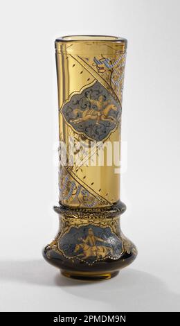 Vaso (Francia); Emile Gallé (francese, 1846-1904); vetro, smalto, oro Foto Stock