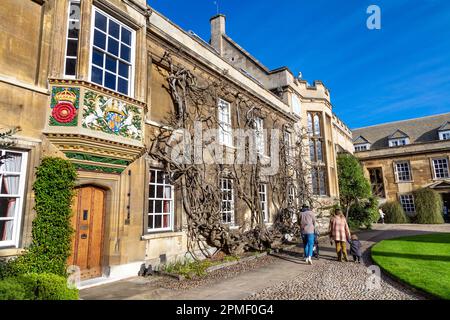 Master's Lodge, First Court of Christ's College, University of Cambridge, Cambridge, Regno Unito Foto Stock